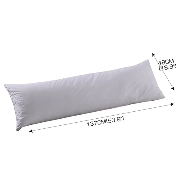 DreamZ Body Full Long Pillow Luxury Slip Cotton Maternity Pregnancy 150cm Grey Deals499