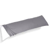 DreamZ Body Full Long Pillow Luxury Slip Cotton Maternity Pregnancy 150cm Grey Deals499
