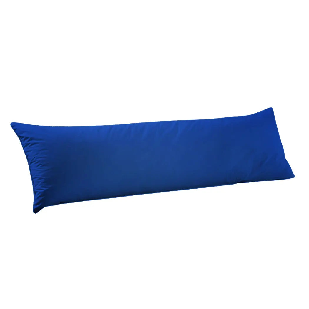 DreamZ Body Full Long Pillow Luxury Slip Cotton Maternity Pregnancy 150cm Navy Deals499