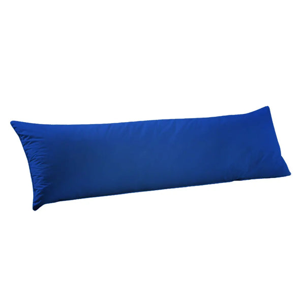 DreamZ Body Full Long Pillow Luxury Slip Cotton Maternity Pregnancy 150cm Navy Deals499