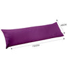DreamZ Body Full Long Pillow Luxury Slip Cotton Maternity Pregnancy 150cm Plum Deals499
