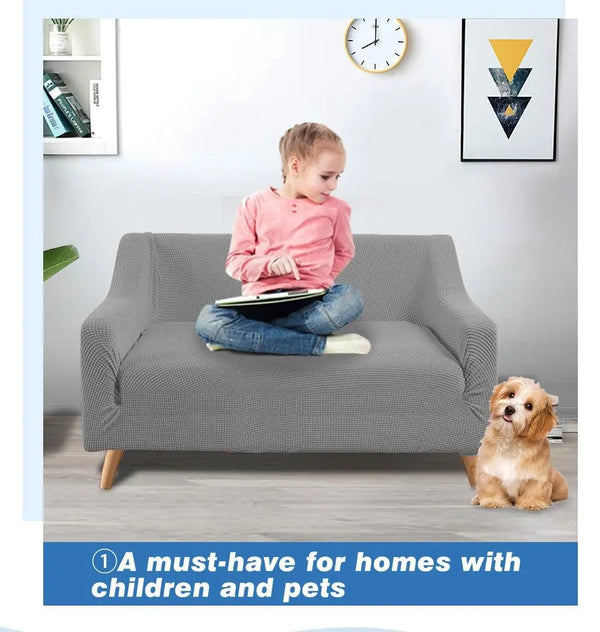 DreamZ Couch Stretch Sofa Lounge Cover Protector Slipcover 2 Seater Grey Deals499