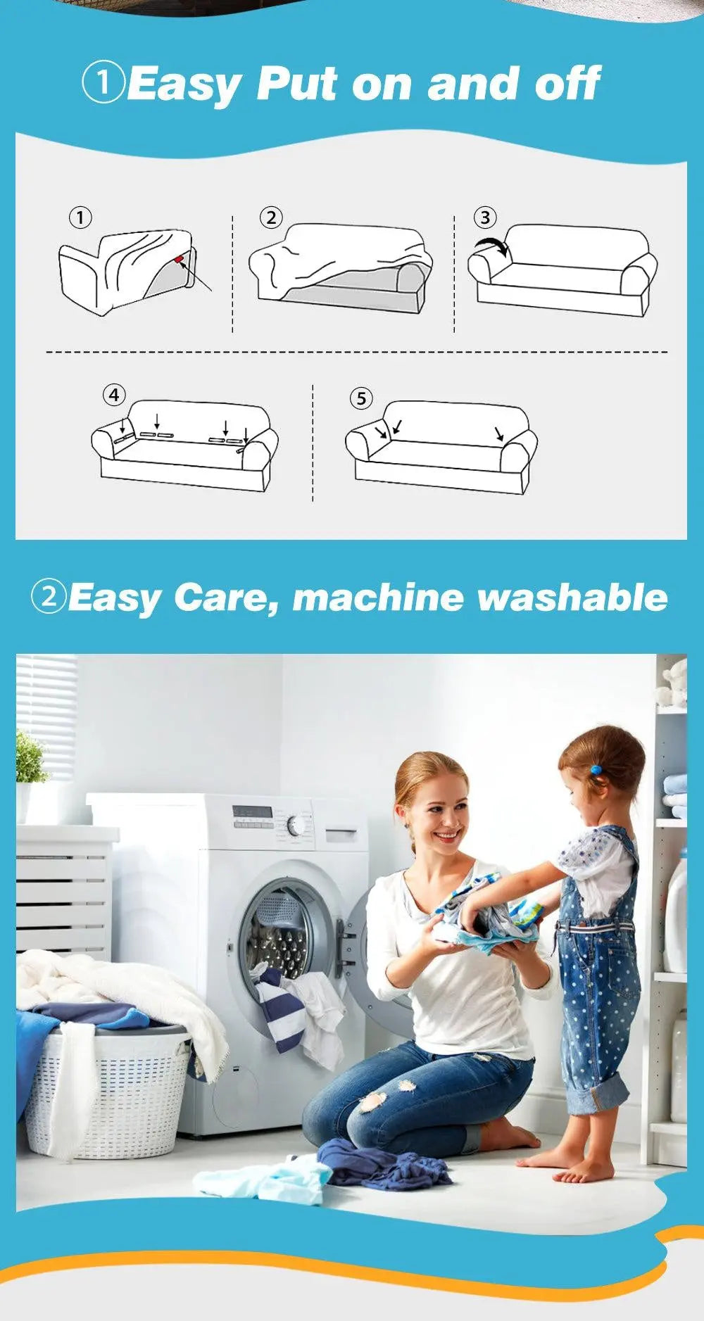 DreamZ Couch Stretch Sofa Lounge Cover Protector Slipcover 2 Seater Grey Deals499