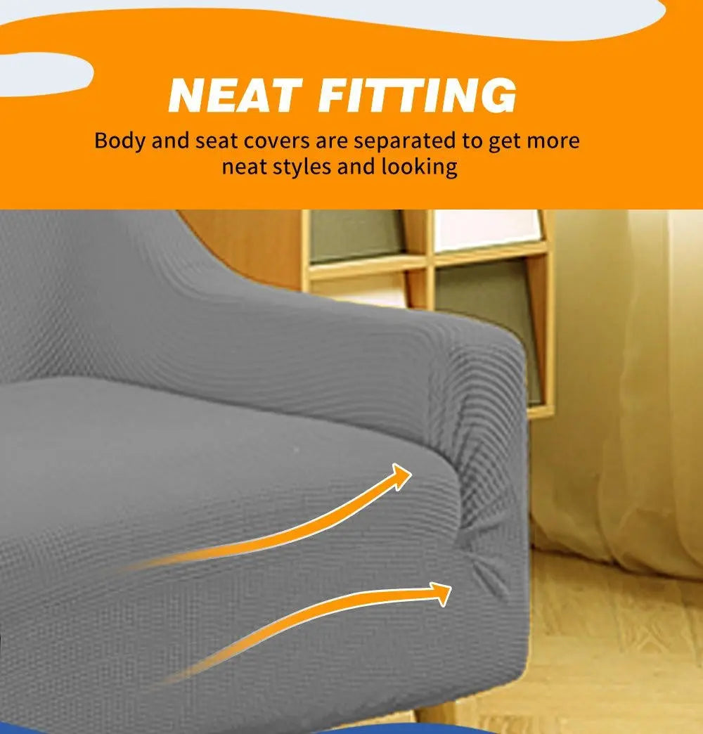 DreamZ Couch Stretch Sofa Lounge Cover Protector Slipcover 2 Seater Grey Deals499