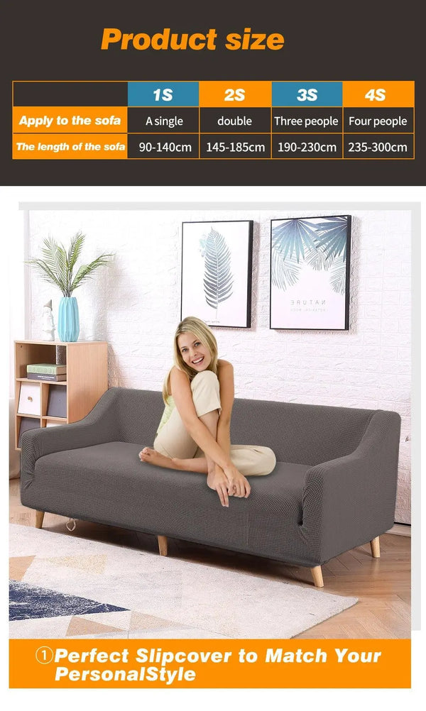 DreamZ Couch Stretch Sofa Lounge Cover Protector Slipcover 3 Seater Chocolate Deals499