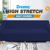 DreamZ Couch Stretch Sofa Lounge Cover Protector Slipcover 4 Seater Navy Deals499