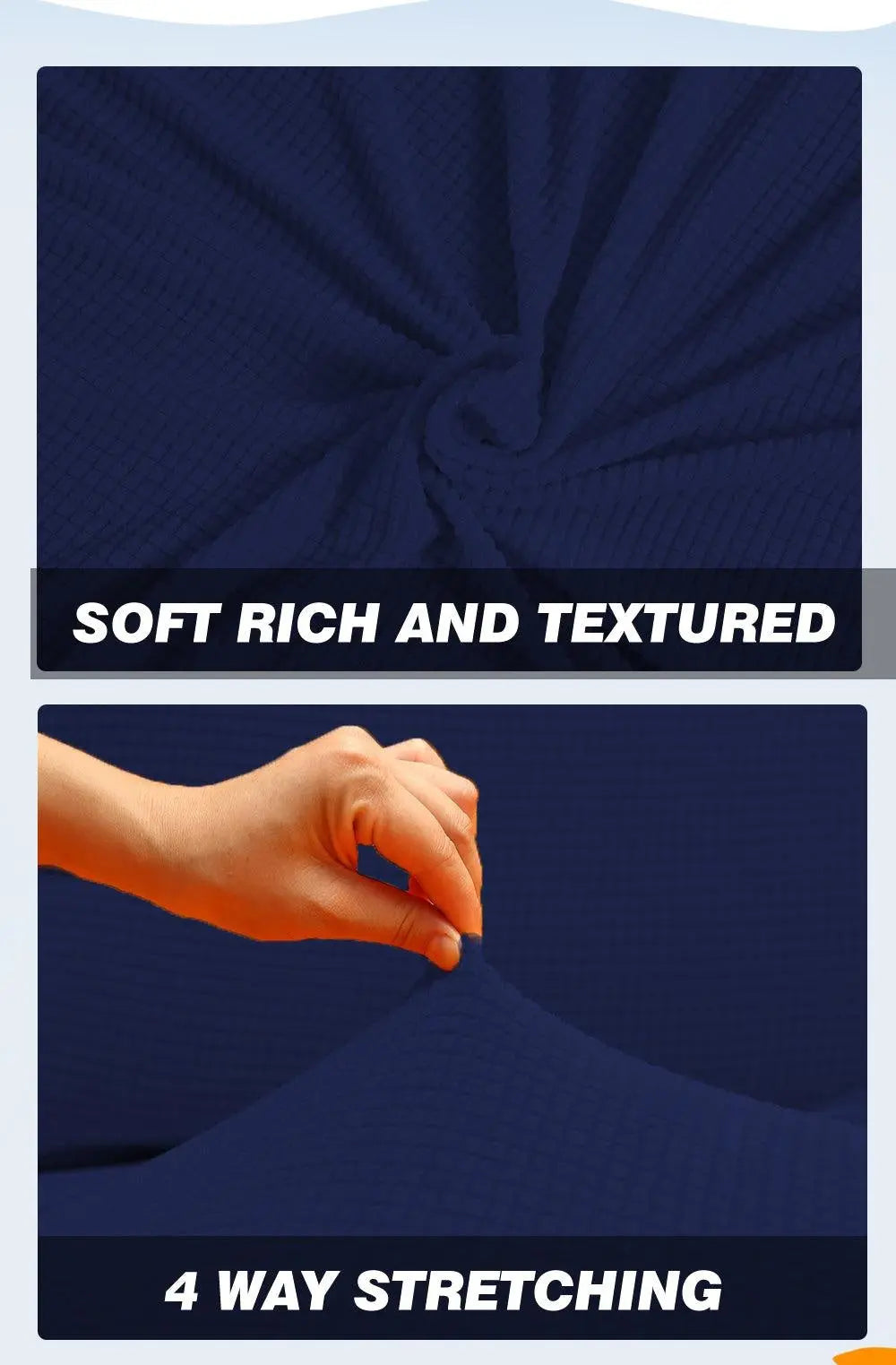 DreamZ Couch Stretch Sofa Lounge Cover Protector Slipcover 4 Seater Navy Deals499