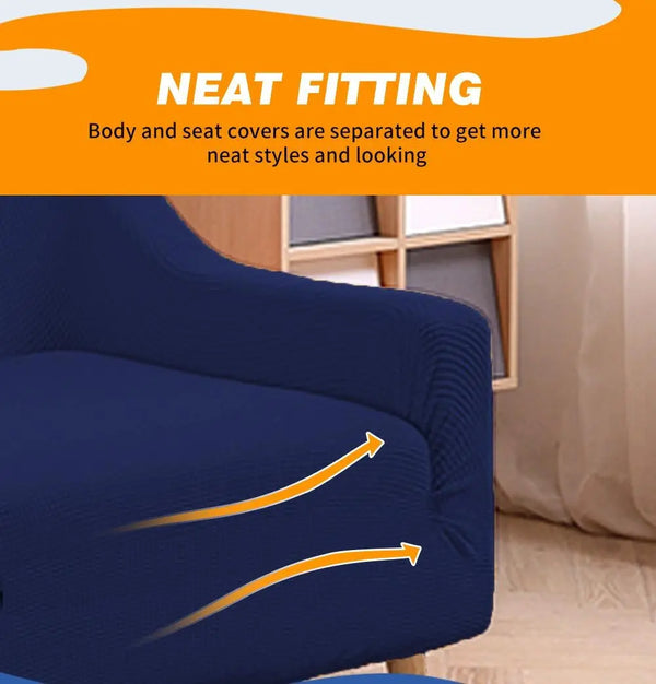 DreamZ Couch Stretch Sofa Lounge Cover Protector Slipcover 4 Seater Navy Deals499