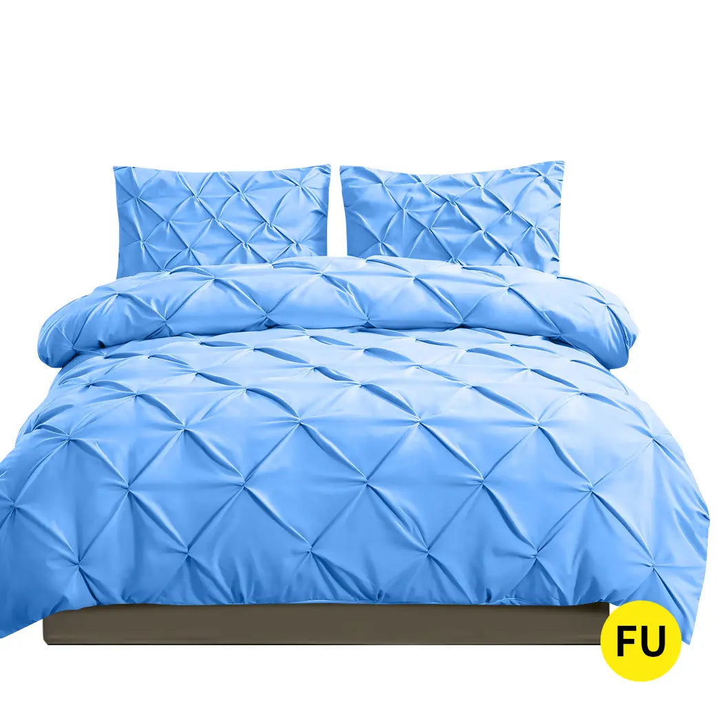 DreamZ Diamond Pintuck Duvet Cover Pillow Case Set in Full Size Deals499