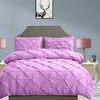 DreamZ Diamond Pintuck Duvet Cover and Pillow Case Set in UQ Size in Plum Colour Deals499