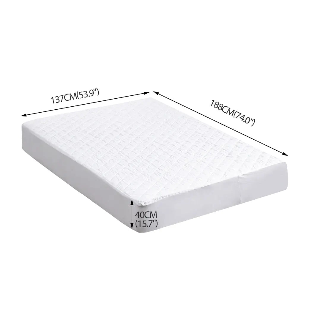 DreamZ Fully Fitted Waterproof Microfiber Mattress Protector in Double Size Deals499