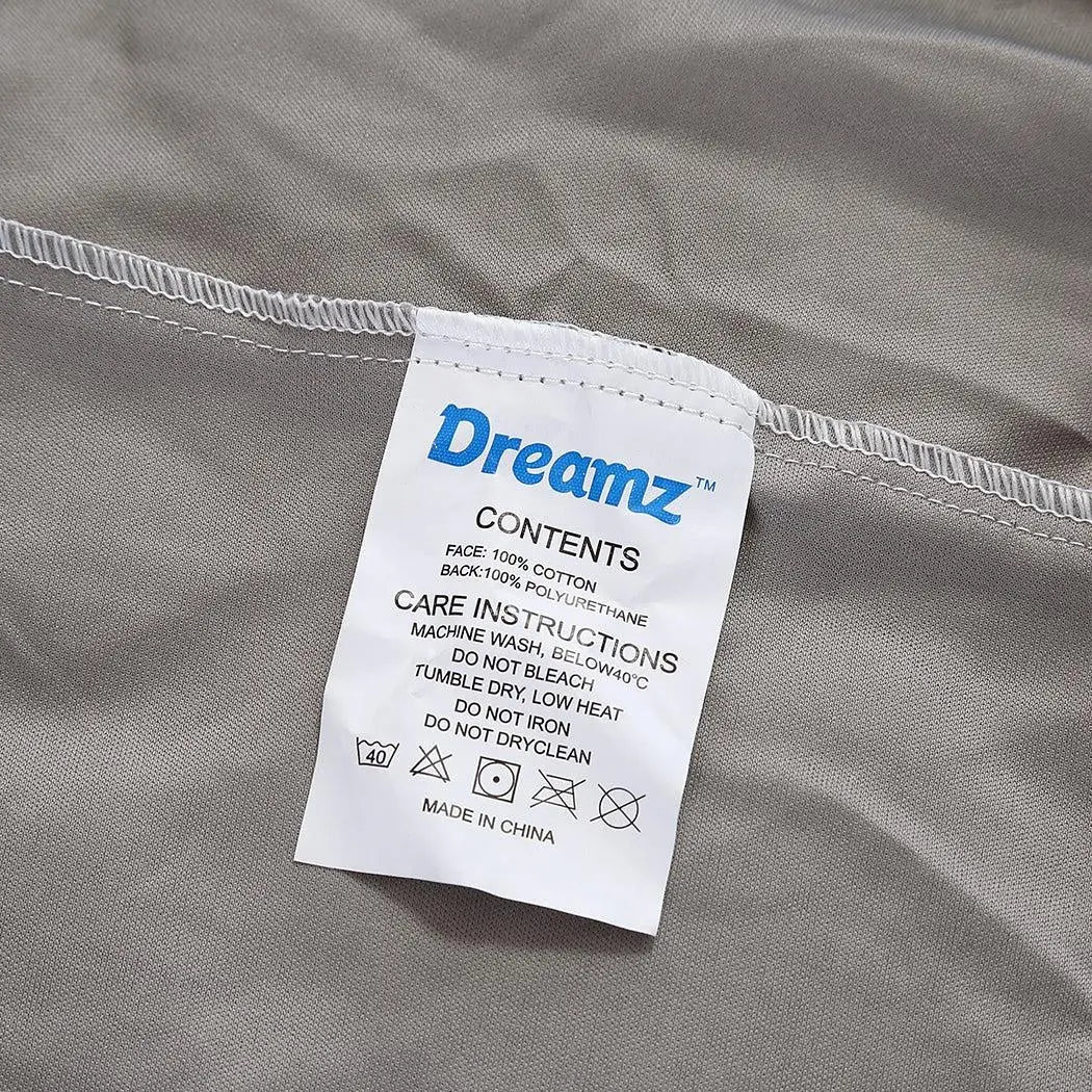 DreamZ Mattress Protector Fitted Sheet Cover Waterproof Cotton Fibre King Deals499