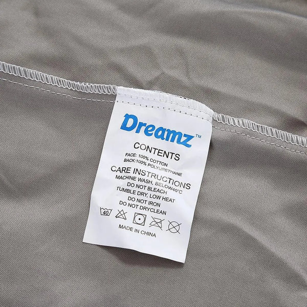 DreamZ Mattress Protector Fitted Sheet Cover Waterproof Cotton Fibre King Deals499