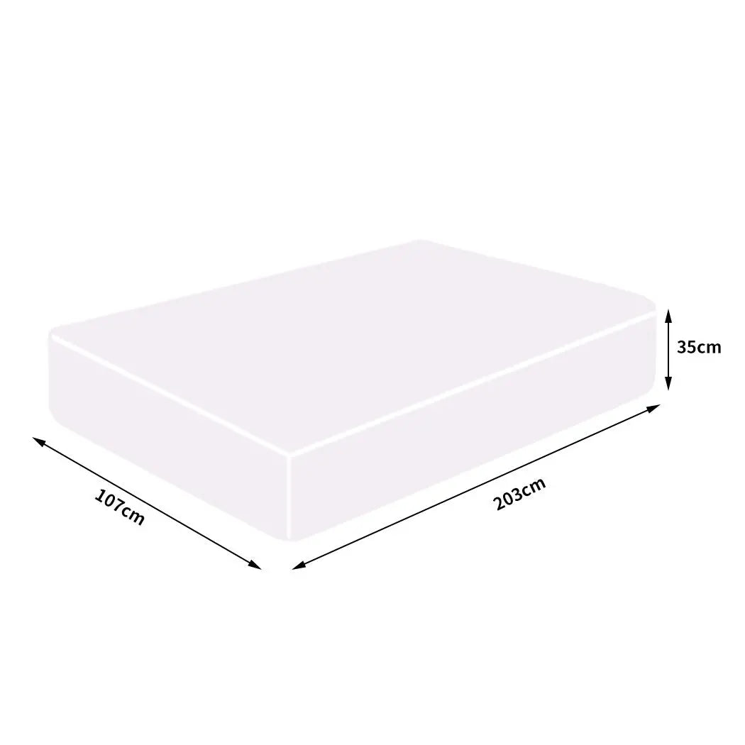 DreamZ Mattress Protector Topper 70% Bamboo Hypoallergenic Cover King Single Deals499