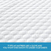 DreamZ Mattress Protector Topper Polyester Cool Cover Waterproof King Single Deals499