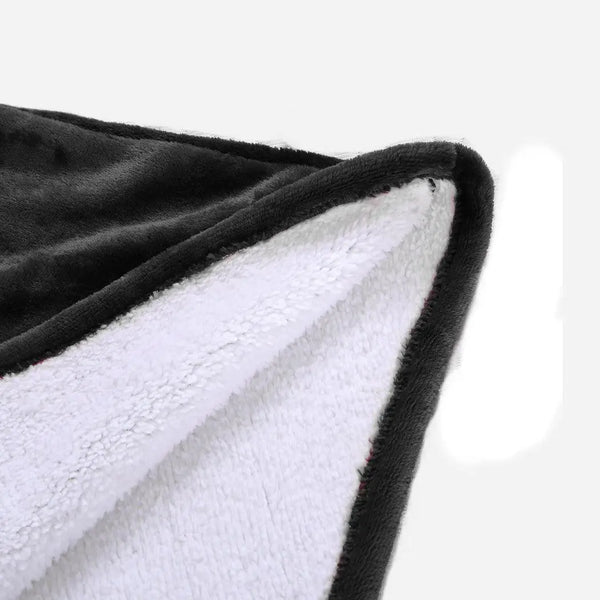 DreamZ Plush Warm Fleece Sherpa Hoodie Sweatshirt Huggle Blanket Pajamas Grey Deals499