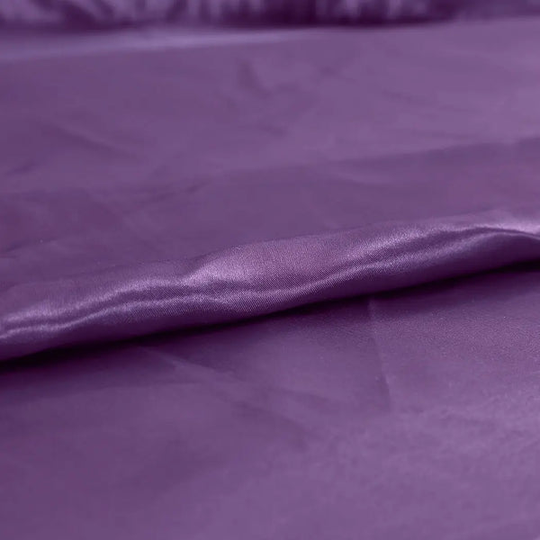 DreamZ Ultra Soft Silky Satin Bed Sheet Set in King Single Size in Purple Colour Deals499