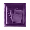 DreamZ Ultra Soft Silky Satin Bed Sheet Set in Single Size in Purple Colour Deals499