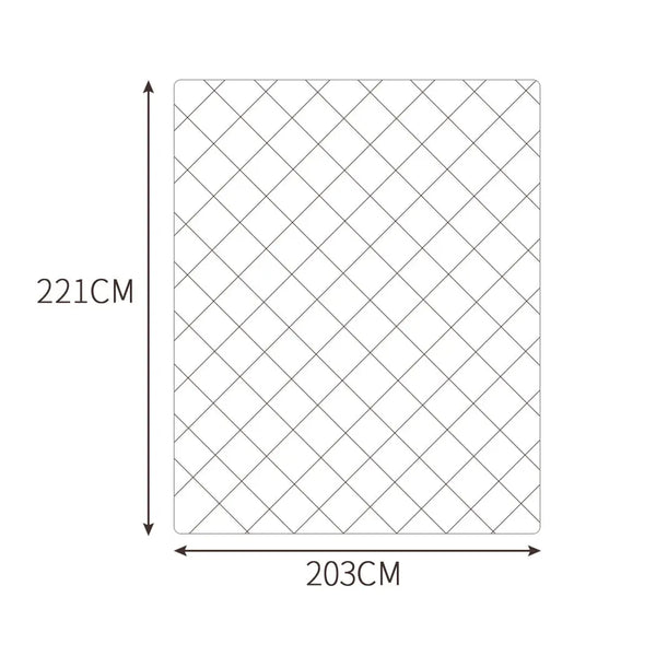 DreamZ Weighted Blanket 10KG Heavy Gravity Deep Relax Adults Cotton Cover Blue Deals499