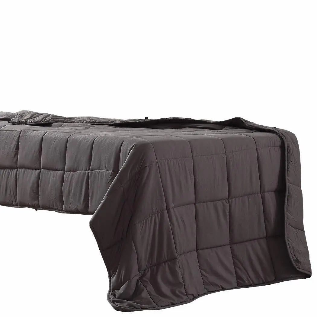 DreamZ Weighted Blanket Heavy Gravity Deep Relax 9KG Adult Double Grey Deals499