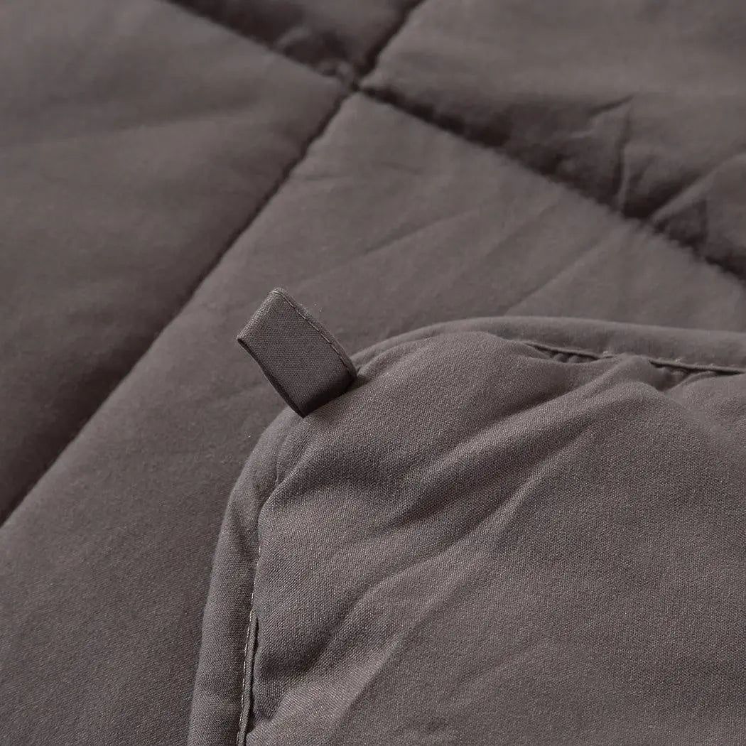 DreamZ Weighted Blanket Heavy Gravity Deep Relax 9KG Adult Double Grey Deals499