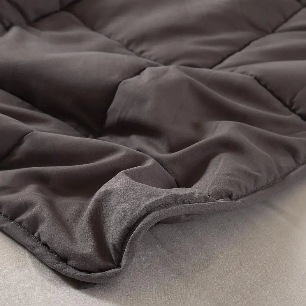 DreamZ Weighted Blanket Heavy Gravity Deep Relax 9KG Adult Double Grey Deals499