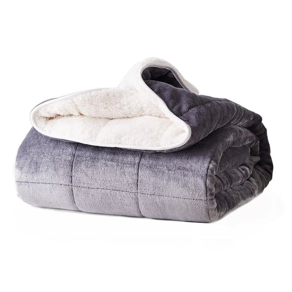 DreamZ Weighted Blanket Heavy Gravity Deep Relax Ultra Soft 7KG Adults Grey Deals499