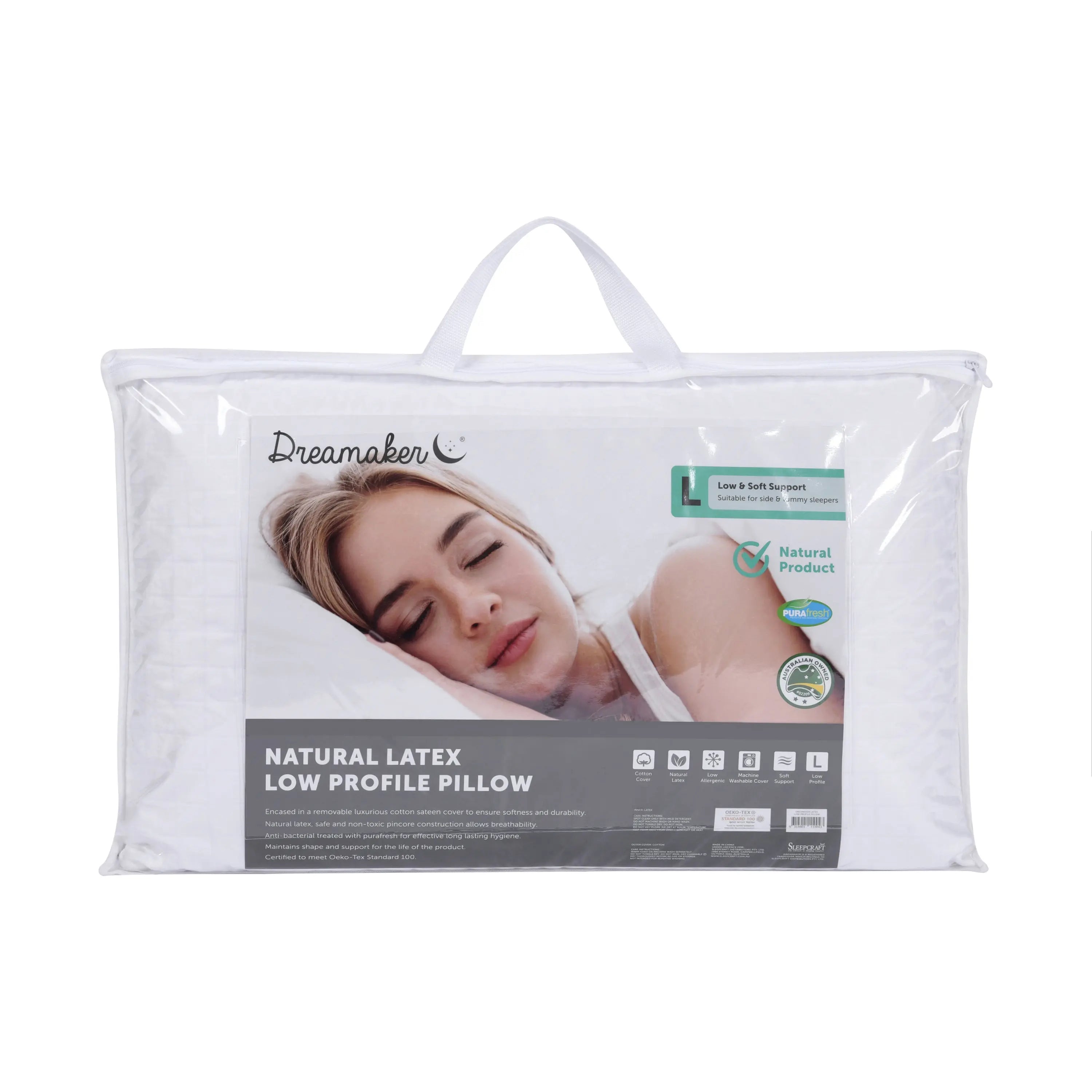 Dreamaker Latex Pillow - Low Profile Deals499