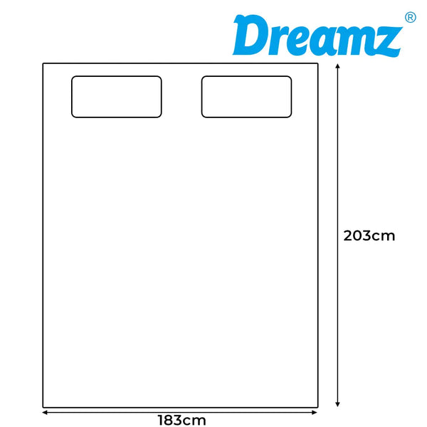 Dreamz Bamboo Pillowtop Mattress Topper Protector Waterproof Cool Cover King Deals499
