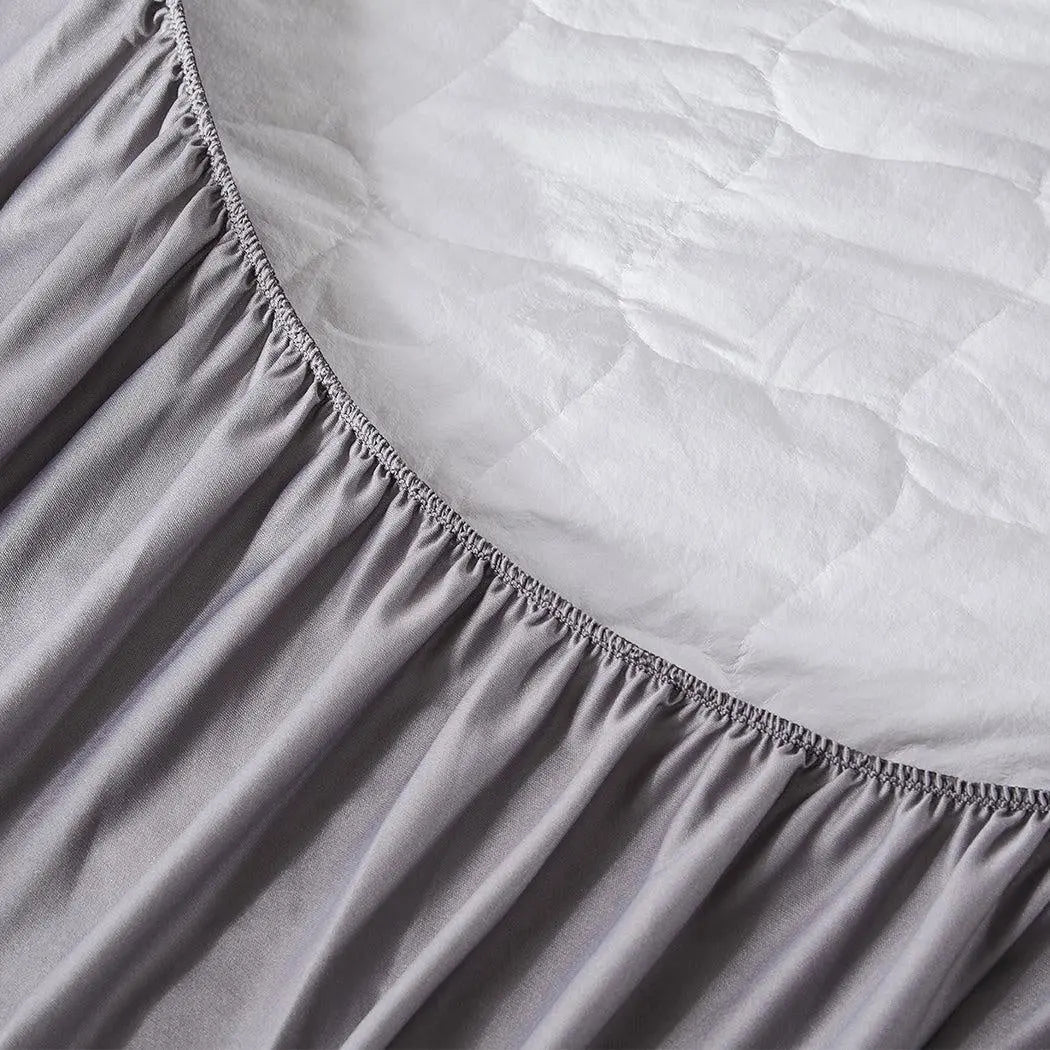 Dreamz Mattress Protector Topper Bamboo Charcoal Pillowtop Waterproof Queen Deals499