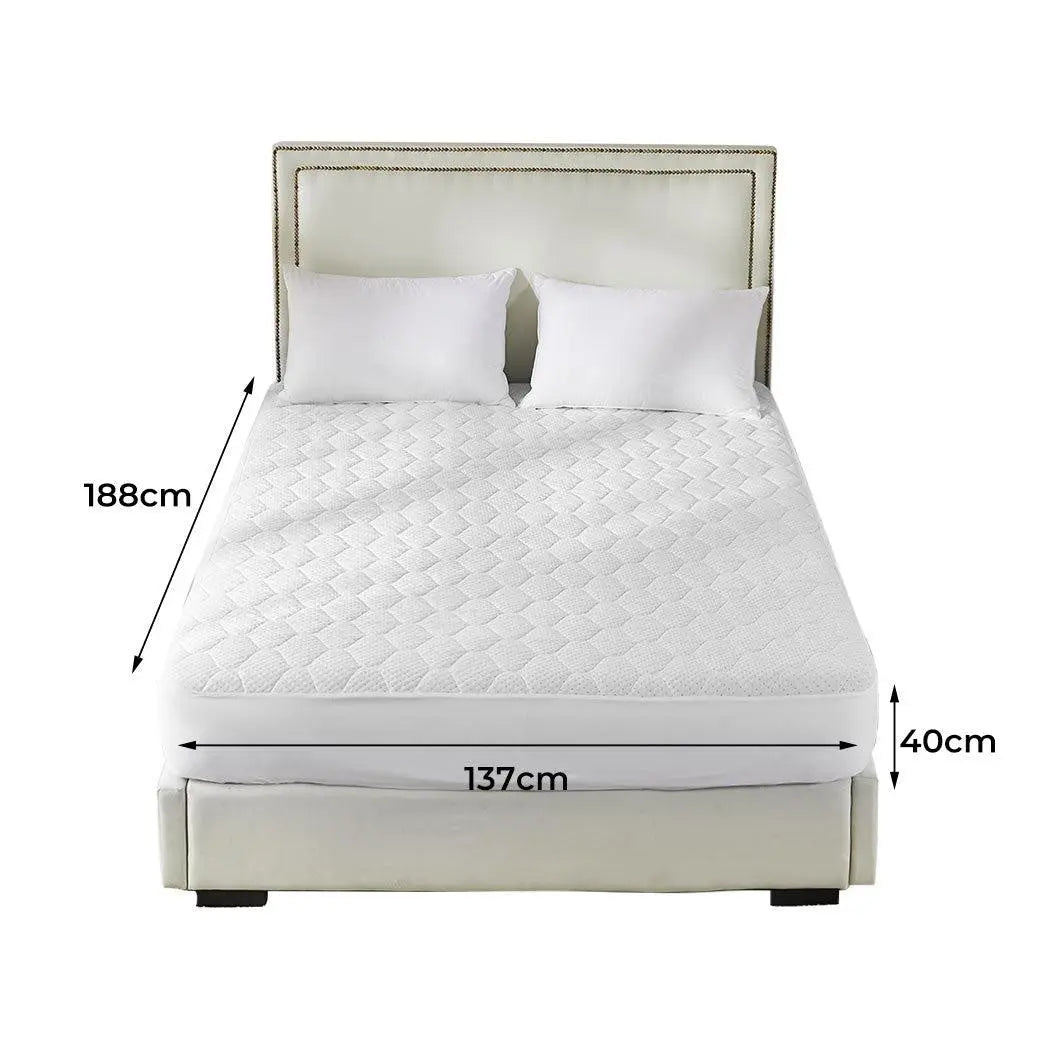 Dreamz Mattress Protector Topper Bamboo Pillowtop Waterproof Cover Double Deals499