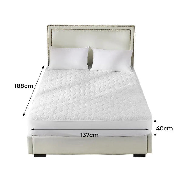 Dreamz Mattress Protector Topper Bamboo Pillowtop Waterproof Cover Double Deals499