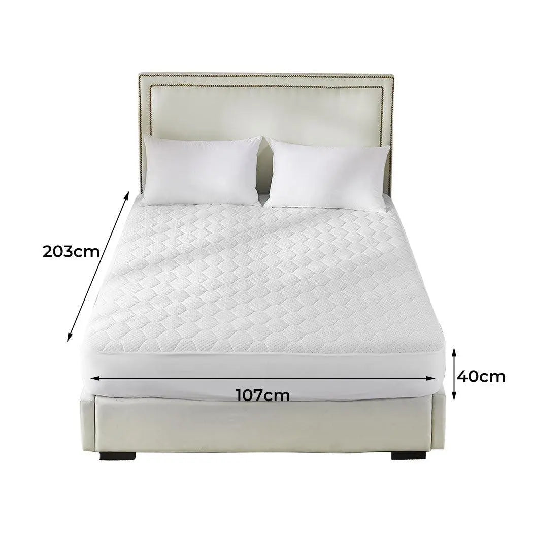 Dreamz Mattress Protector Topper Bamboo Pillowtop Waterproof Cover King Single Deals499