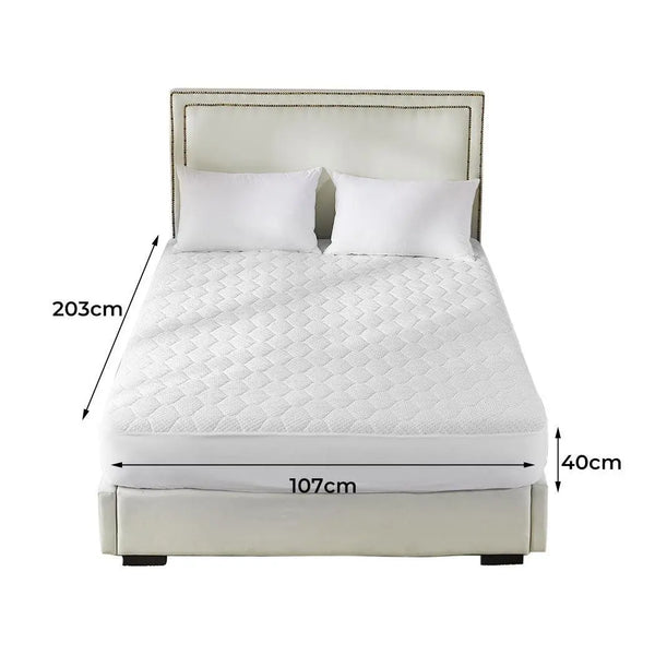 Dreamz Mattress Protector Topper Bamboo Pillowtop Waterproof Cover King Single Deals499