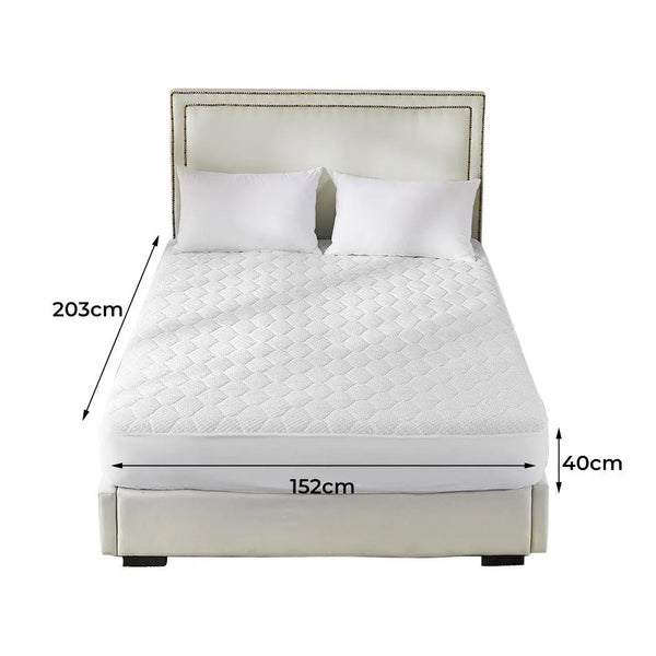 Dreamz Mattress Protector Topper Bamboo Pillowtop Waterproof Cover Queen Deals499