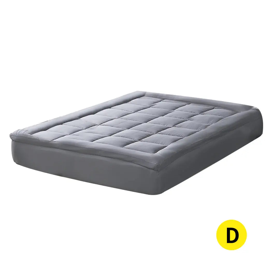 Dreamz Mattress Topper Bamboo Fibre Luxury Pillowtop Mat Protector Cover Double Deals499