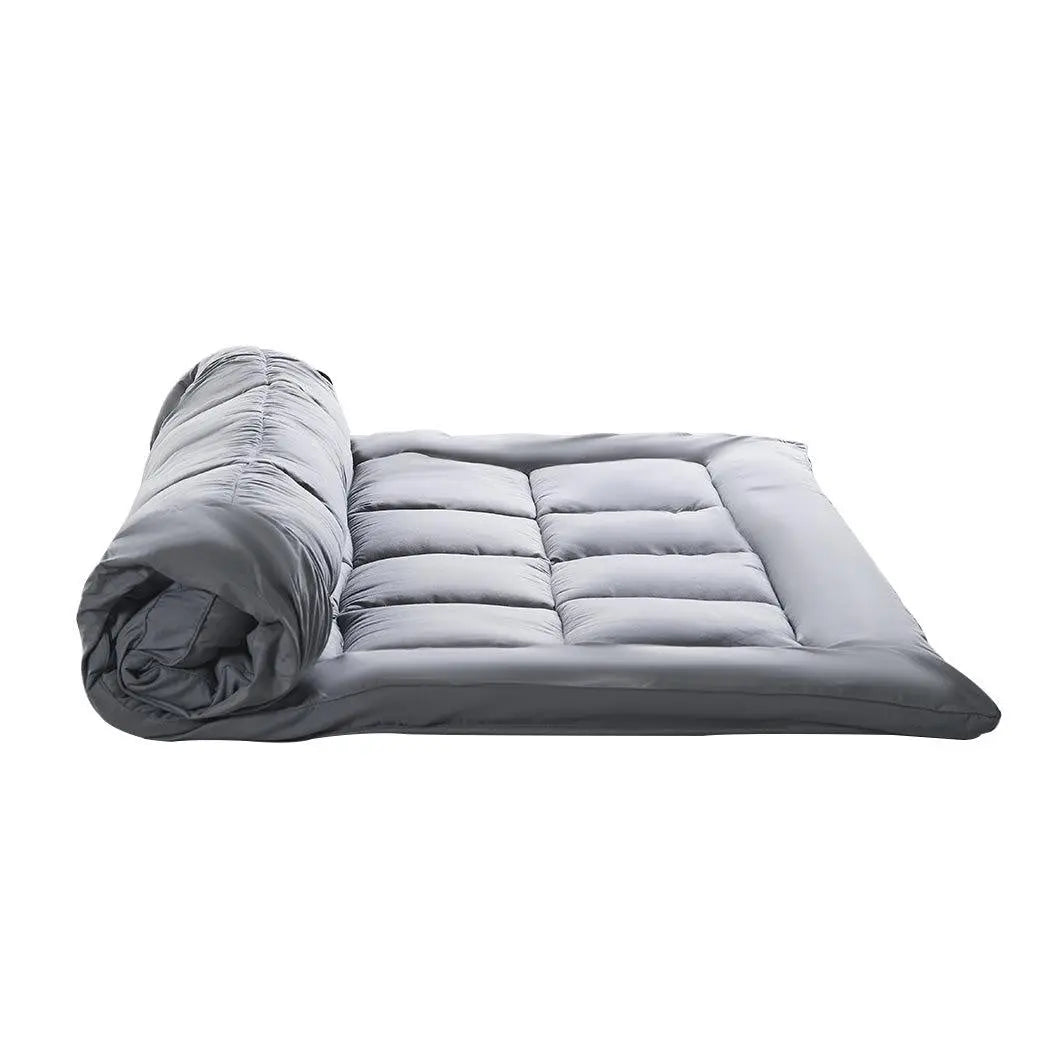 Dreamz Mattress Topper Bamboo Fibre Luxury Pillowtop Mat Protector Cover Double Deals499