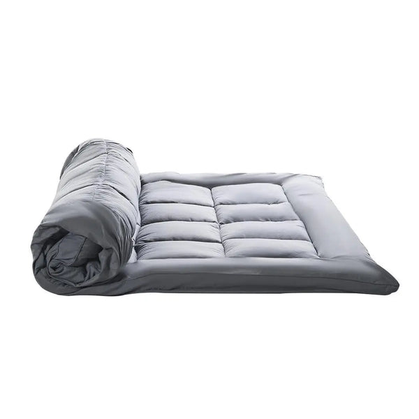 Dreamz Mattress Topper Bamboo Fibre Luxury Pillowtop Mat Protector Cover Double Deals499