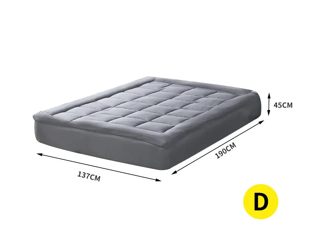 Dreamz Mattress Topper Bamboo Fibre Luxury Pillowtop Mat Protector Cover Double Deals499