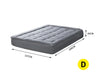 Dreamz Mattress Topper Bamboo Fibre Luxury Pillowtop Mat Protector Cover Double Deals499