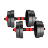 Dumbbells Barbell Weight Set 15KG Adjustable Rubber Home GYM Exercise Fitness Deals499