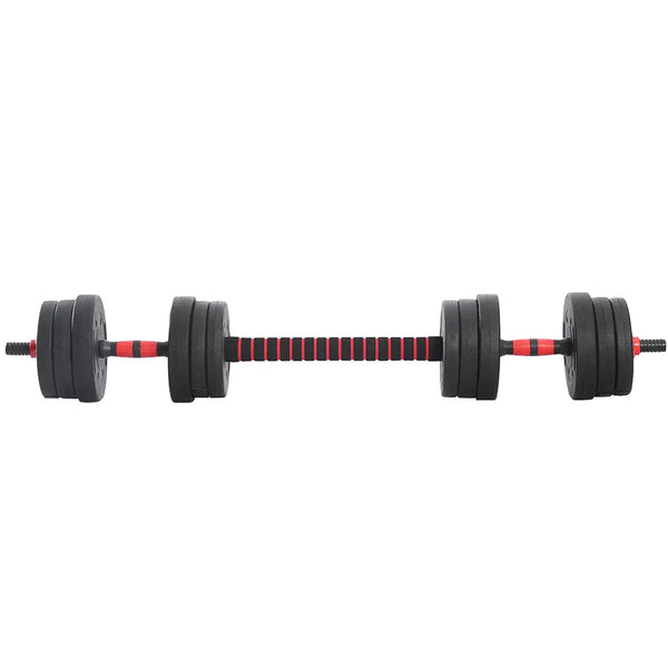 Dumbbells Barbell Weight Set 20KG Adjustable Rubber Home GYM Exercise Fitness Deals499