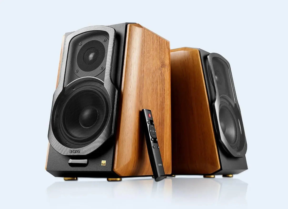 EDIFIER S1000MKIII 2.0 Actice Lifestyle Bookshelf Bluetooth Studio Speakers Brown EDIFIER