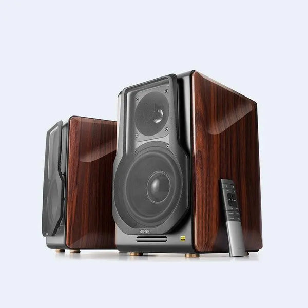 EDIFIER S3000PRO - 2.0 Lifestyle Active Bookshelf Bluetooth Studio Speakers - BT5.0/AUX/Optical/Coaxial 256W RMS Certified HiRes EDIFIER