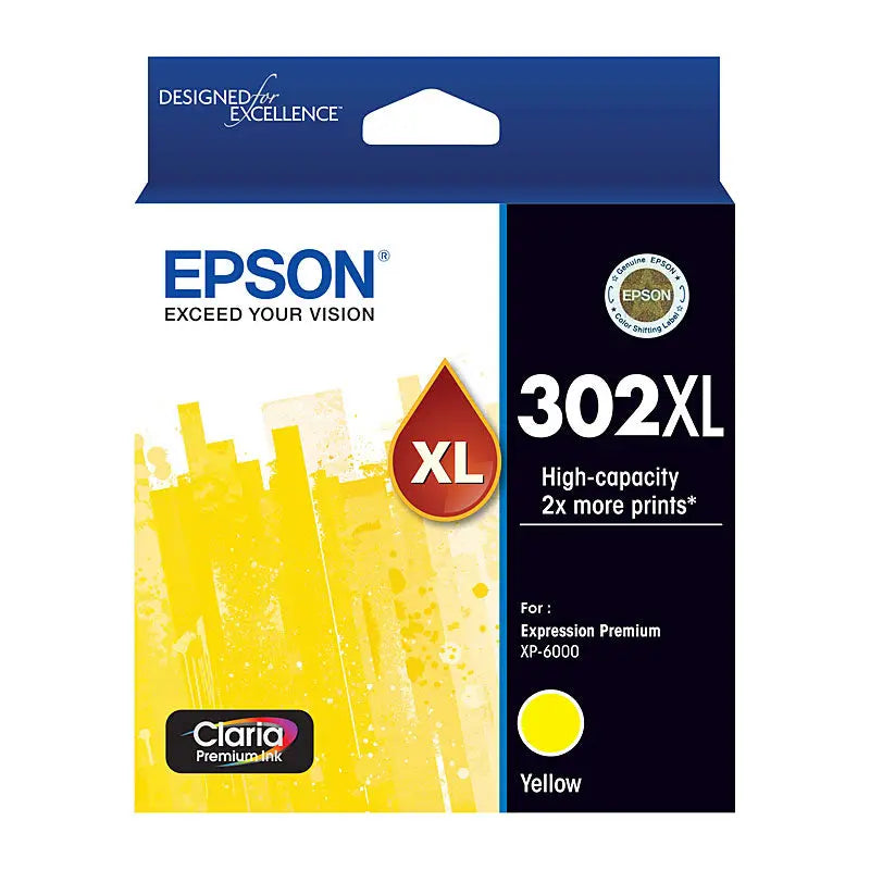EPSON 302XL Yellow Ink Cartridge EPSON