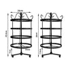 Earring Holder Stand Jewelry Display Hanging Rack Storage Metal Organizer 4 Tier Black Deals499