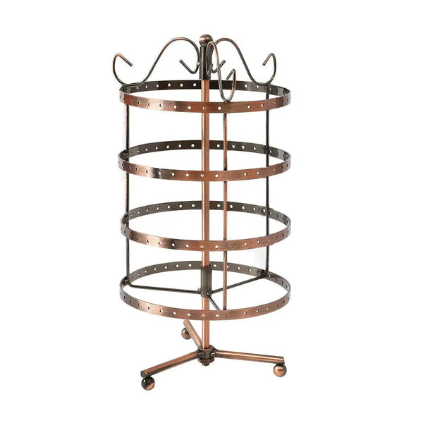 Earring Holder Stand Jewelry Display Hanging Rack Storage Metal Organizer 4 Tier Bronze Deals499