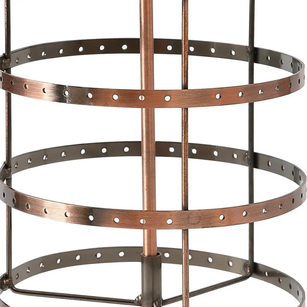 Earring Holder Stand Jewelry Display Hanging Rack Storage Metal Organizer 4 Tier Bronze Deals499