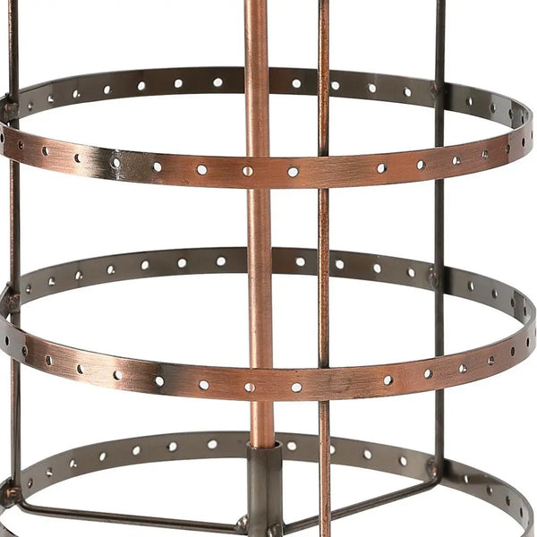 Earring Holder Stand Jewelry Display Hanging Rack Storage Metal Organizer 4 Tier Bronze Deals499