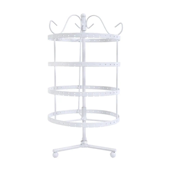 Earring Holder Stand Jewelry Display Hanging Rack Storage Metal Organizer 4 Tier White Deals499